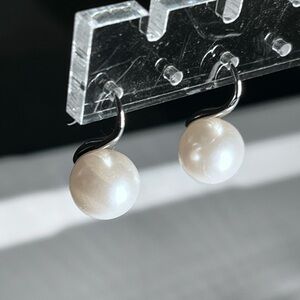 Faux Pearl Drop French hook Earrings